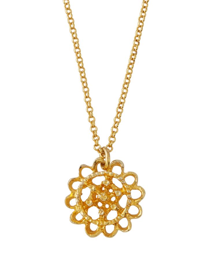 Zahrah Small Crescent Pendant Necklace