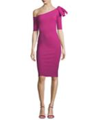 Sammy Asymmetric Short-sleeve Dress