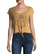 Bengal Tiger Tie-front Tee