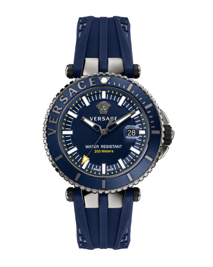 Men's 46mm Vrace Diver Watch W/ Blue Jelly