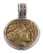 Round Bronze Coin Pendant