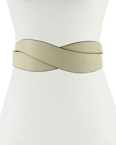 Cross-front Stretch Belt, Bone