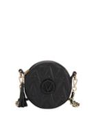Yuki D Round Quilted Leather Crossbody Bag
