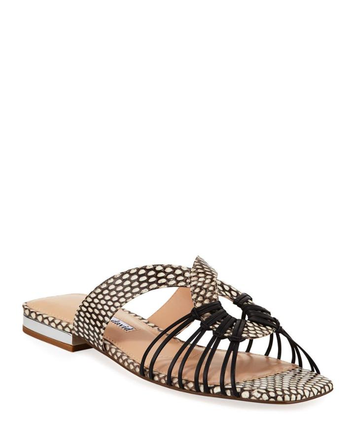 Silvy Snake-print Flat