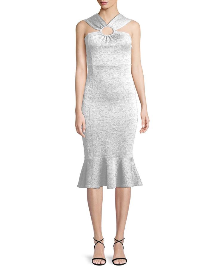 Floral Jacquard Ring Flounce