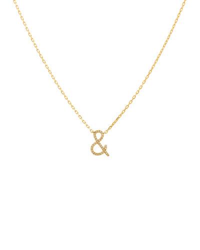 Diamond Ampersand Pendant Necklace