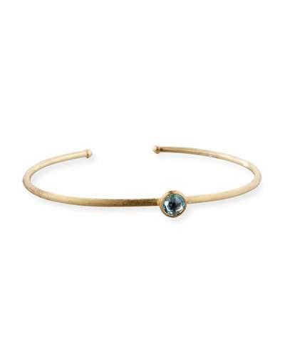 Jaipur 18k Bangle Bracelet W/ Blue Topaz