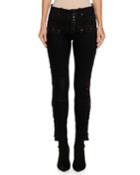 Lace-up Waxed Denim