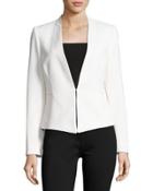 Crepe Suiting Jacket, Ivory