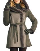 Cashmere And Shearling Hooded Parka Coat