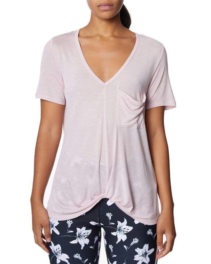 V-neck Cashmere Blend Twist-front Top