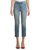 Alina Embroidered Ankle Jeans