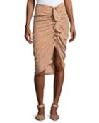 Hazel Side-ruched Silk Ruffle