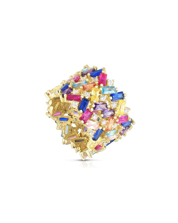 Baguette-cut Cluster Ring, Size