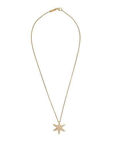 18k Pave Diamond Star Pendant Necklace