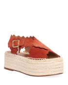 Lauren Wave Platform Espadrilles
