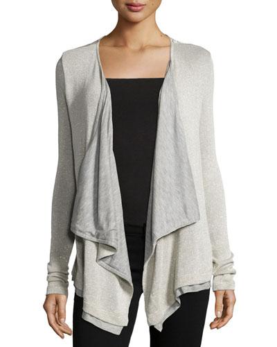 Cheyanne Crossover Knit Top, Natural