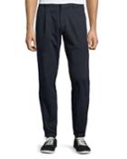 Men's Tie-dye Cotton Pants With Zip Cuffs