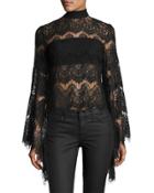 Drama Queen Lace Top, Black