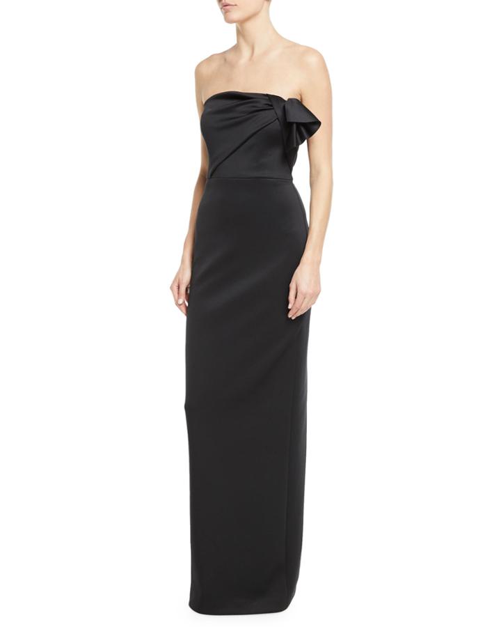 Divina Strapless Column Gown