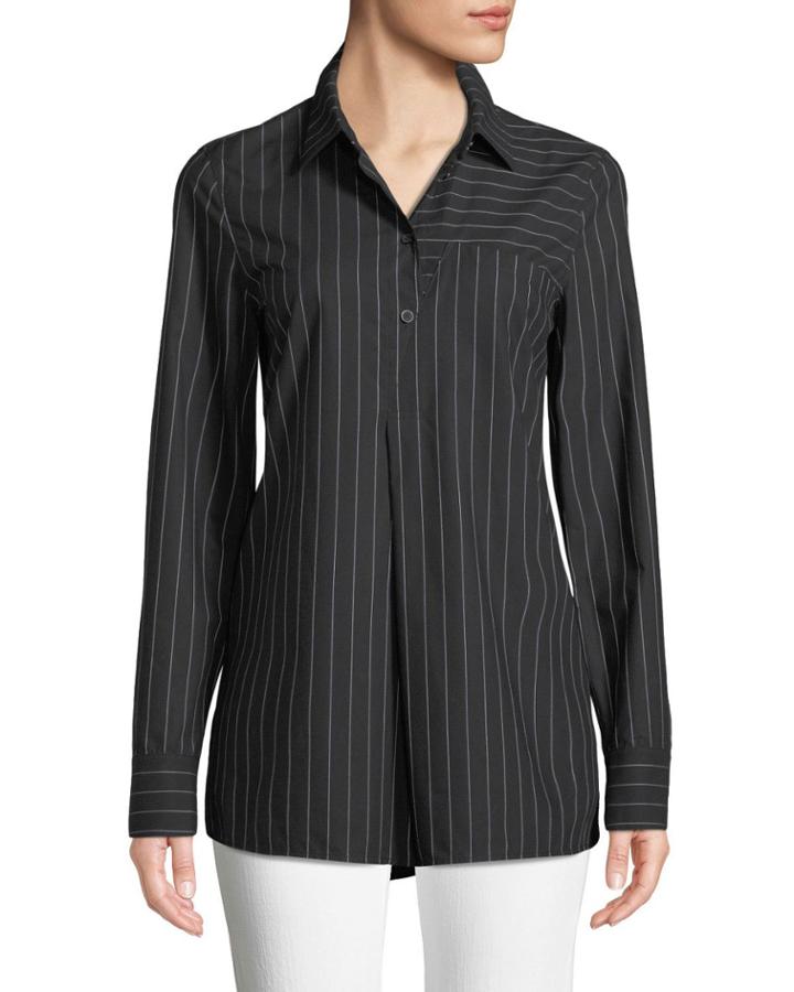 Casper Absalon Striped Poplin Blouse