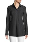 Casper Absalon Striped Poplin Blouse