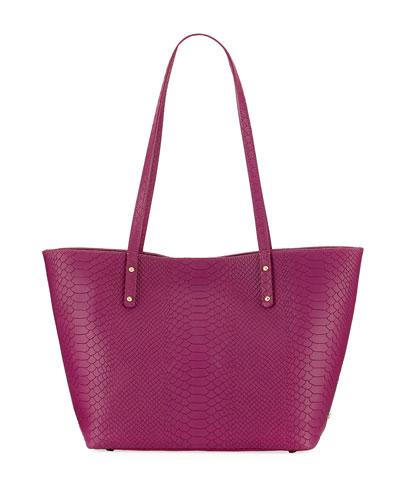 Taylor Snake-embossed Mini Tote Bag,