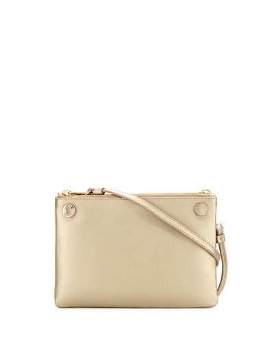 Lilli Leather Crossbody Bag, Gold