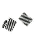 Antiqued Fine-lined Rectangular Cuff
