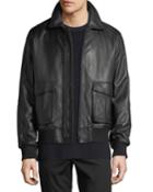 Men's Leather Aviator Jacket