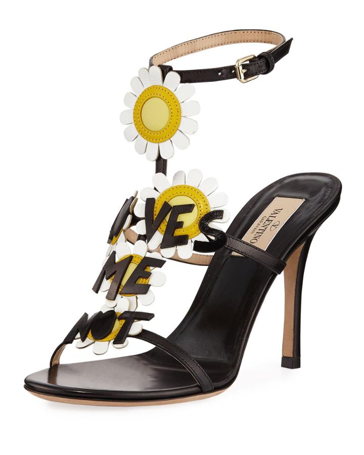 Loves Me Daisy High-heel Leather