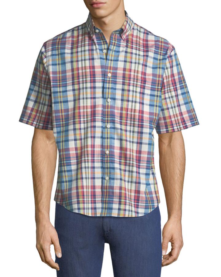 Classic Fit Non-iron Wear-it-out Slub Plaid