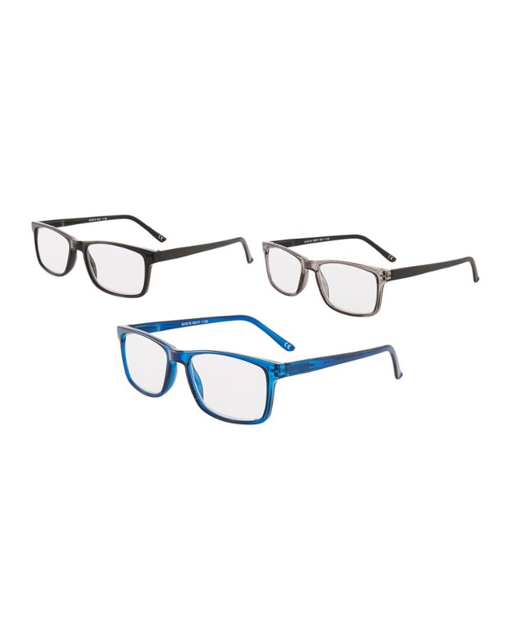 Corinthian Stripe Rectangle Readers, (+2.5)
