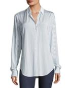 Essential Button-down Jersey Double-stripe