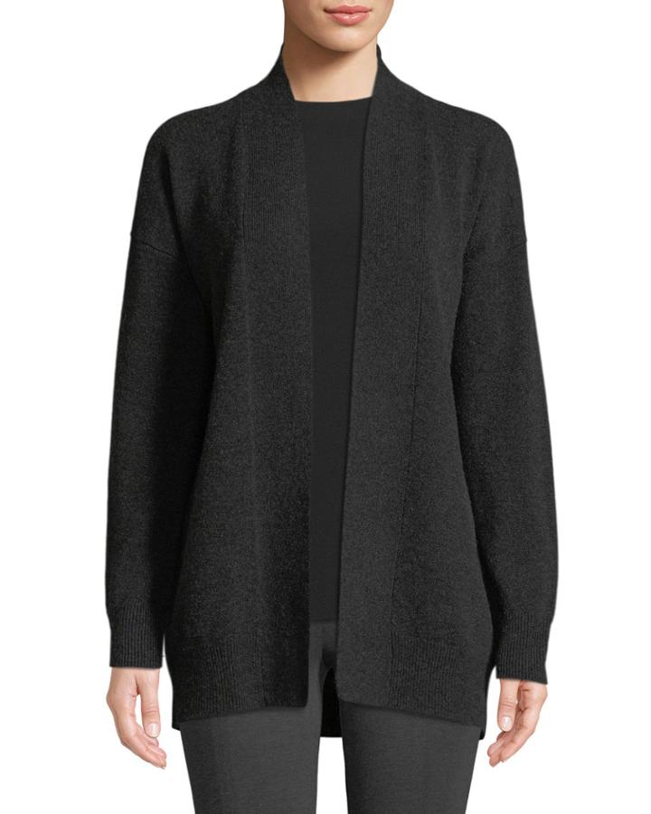 Wool-blend Drop-shoulder Cardigan
