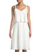 Riri Striped Satin Popover Dress