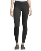 Riley Stretch-knit Leggings, Charcoal
