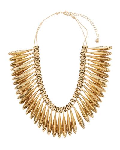 Multi-drop Sliding Statement Necklace
