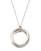 18k White Gold Classic Circle Necklace