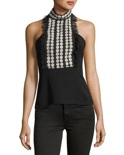 Lace Mock-neck