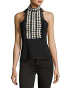 Lace Mock-neck