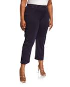 Plus Size Pull-on Cropped Pants