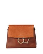 Classic Tobacco Suede Crossbody Bag