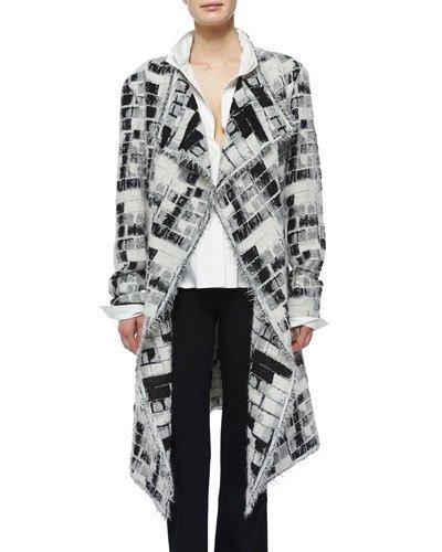 Skylights Jacquard Fringe Topper Coat