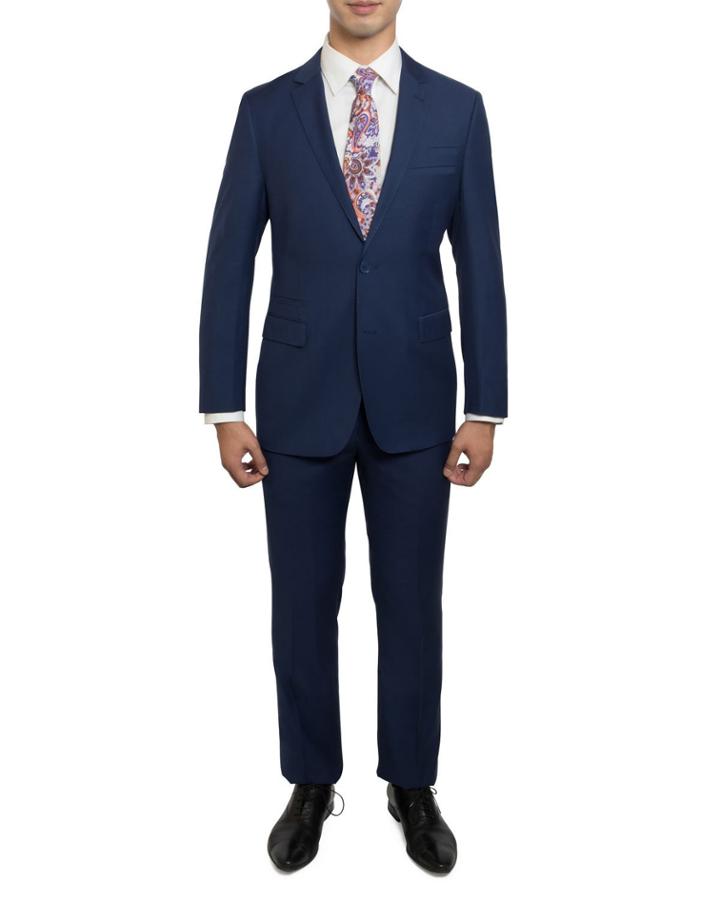 Men's Slim-fit Solid Twill