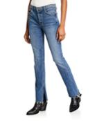 Addison Straight-leg Raw-edge Jeans