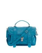 Ps1 Leather Satchel Bag, Blue