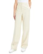 Luxe Linen Clean High-rise Wide-leg Trousers