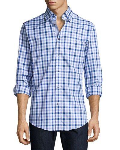 Trim-fit Regular-finish Plaid Sport