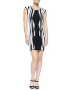 Centra Knit Sweater Dress, Black
